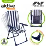 Aktive Klappstuhl 5 Positionen 59x59x105 Cm unisex, Navy, 59 x 59 x 105cm
