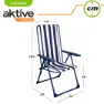 Aktive Klappstuhl 5 Positionen 59x59x105 Cm unisex, Navy, 59 x 59 x 105cm