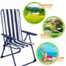 Aktive Klappstuhl 5 Positionen 59x59x105 Cm unisex, Navy, 59 x 59 x 105cm