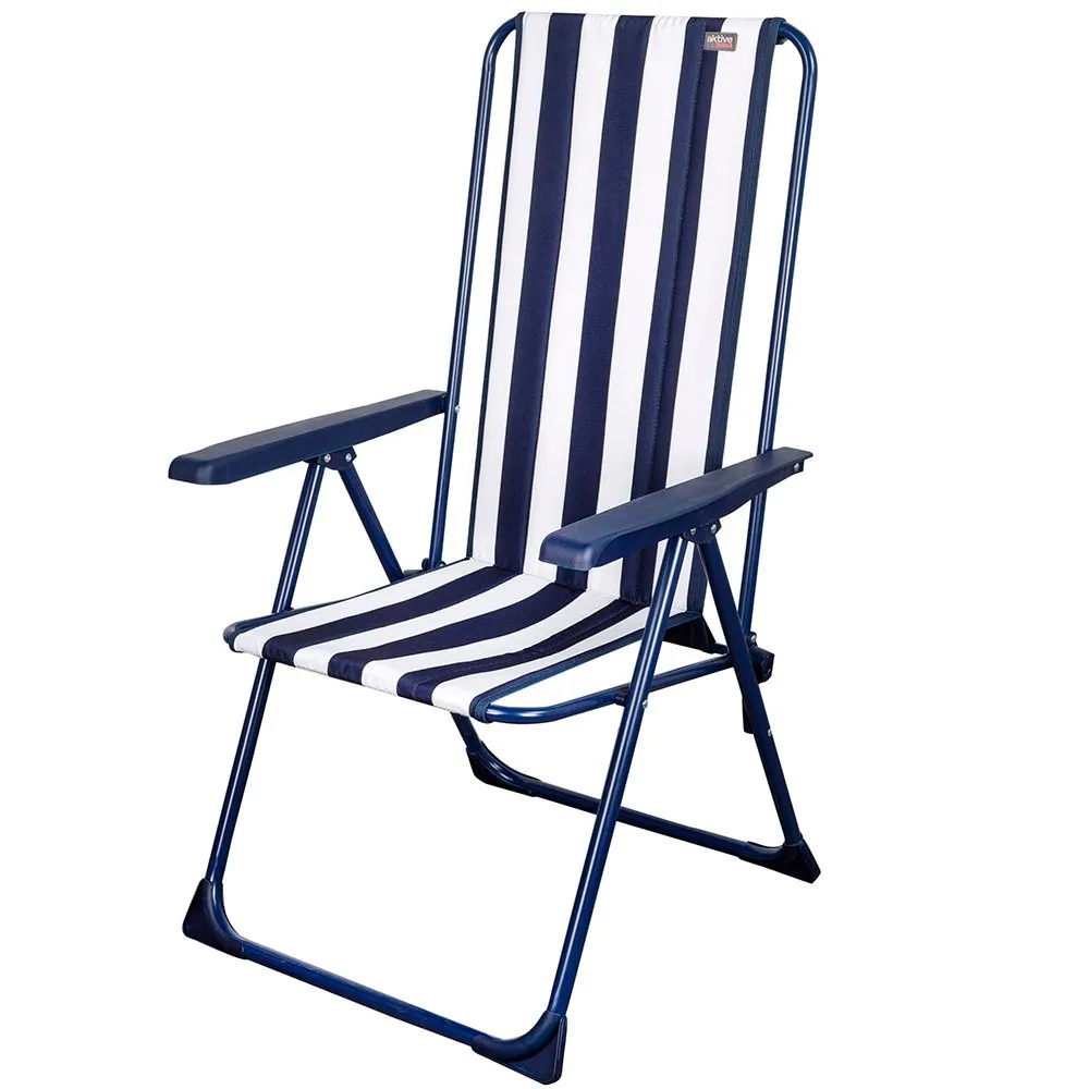 Aktive Klappstuhl 5 Positionen 59x59x105 Cm unisex, Navy, 59 x 59 x 105cm