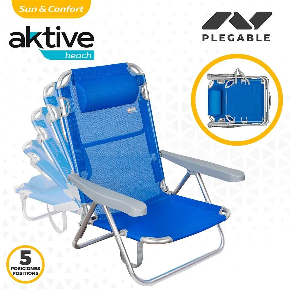 Aktive Klappstuhl 5 Positionen Mit Kissen 60x47x83 Cm, Royal, One Size Aktive Klappstuhl 5 Positionen Mit Kissen 60x47x83 Cm, Royal, One Size