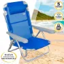 Aktive Klappstuhl 5 Positionen Mit Kissen 60x47x83 Cm, Royal, One Size