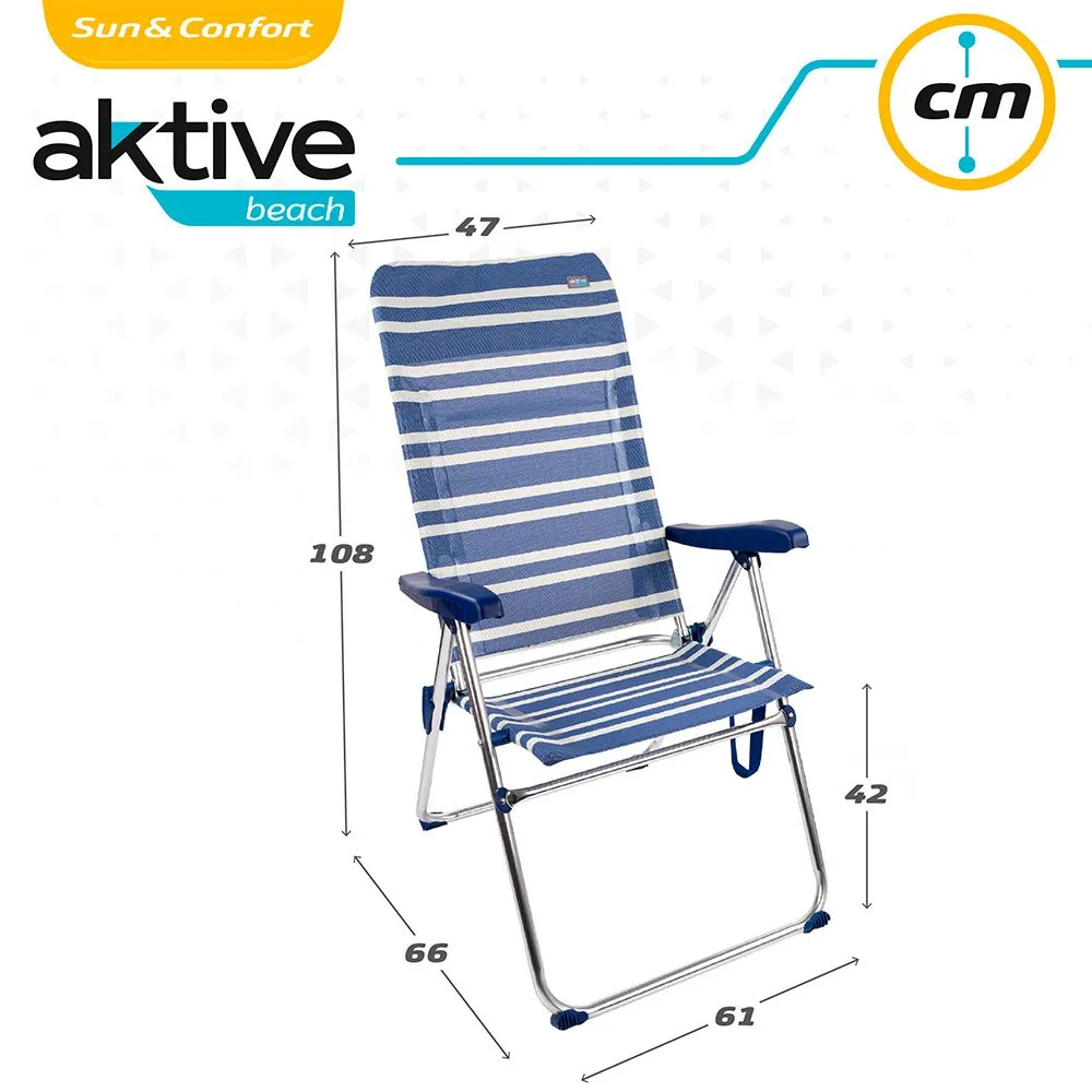 Aktive Klappstuhl Mit Hoher Rückenlehne 5 Positionen 61x69x108 Cm, 61 x 69 x 108cm Aktive Klappstuhl Mit Hoher Rückenlehne 5 Positionen 61x69x108 Cm, 61 x 69 x 108cm