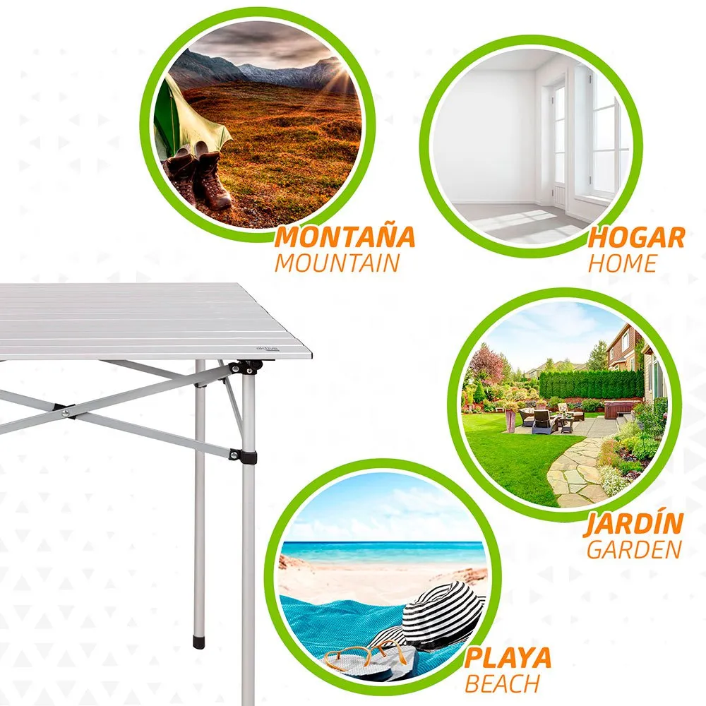 Aktive Klapptisch 70x70x70 Cm, White, One Size Aktive Klapptisch 70x70x70 Cm, White, One Size