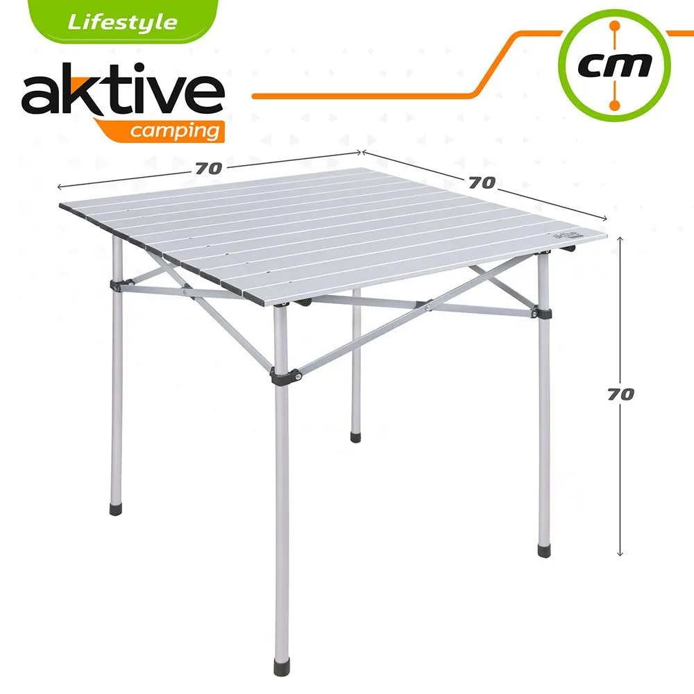 Aktive Klapptisch 70x70x70 Cm, White, One Size Aktive Klapptisch 70x70x70 Cm, White, One Size
