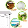 Aktive Klapptisch 70x70x70 Cm, White, One Size