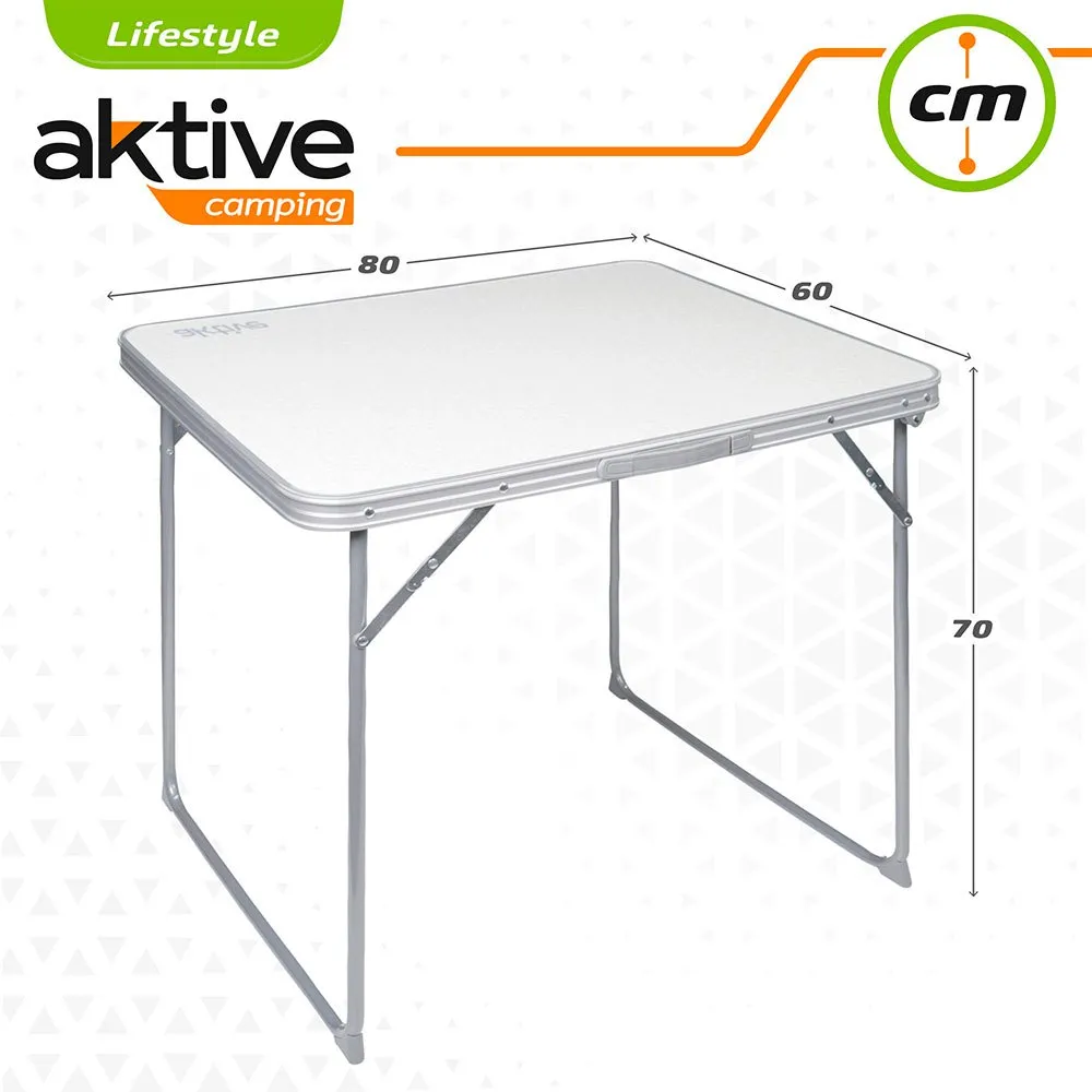 Aktive Klapptisch 80x60x70 Cm unisex, White, One Size