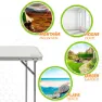 Aktive Klapptisch 80x60x70 Cm, White, One Size