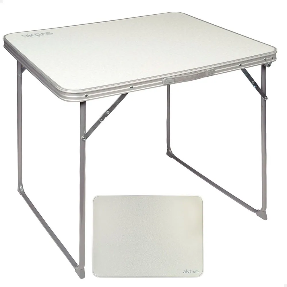 Aktive Klapptisch 80x60x70 Cm, White, One Size Aktive Klapptisch 80x60x70 Cm, White, One Size