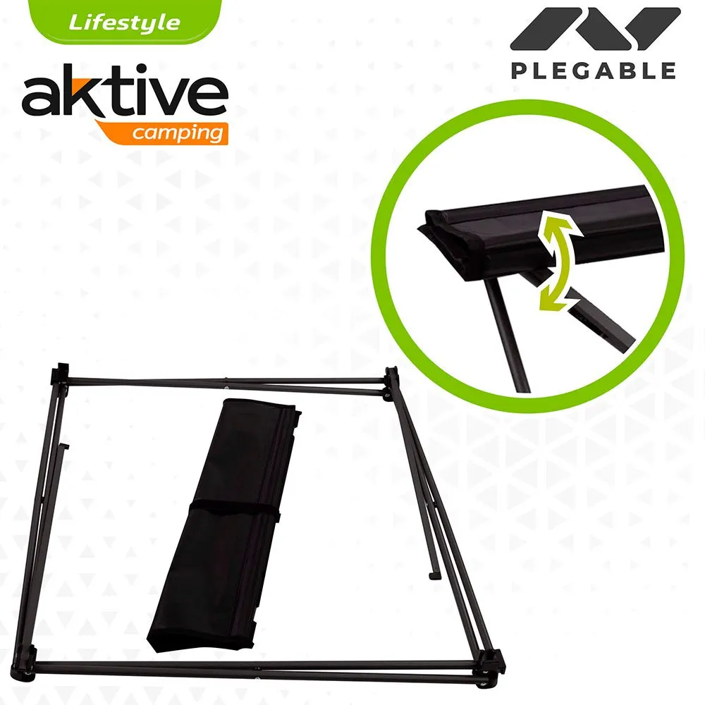Aktive Klapptisch Aus Textil 61x53x51 Cm, Black, One Size Aktive Klapptisch Aus Textil 61x53x51 Cm, Black, One Size