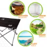 Aktive Klapptisch Aus Textil 61x53x51 Cm, Black, One Size