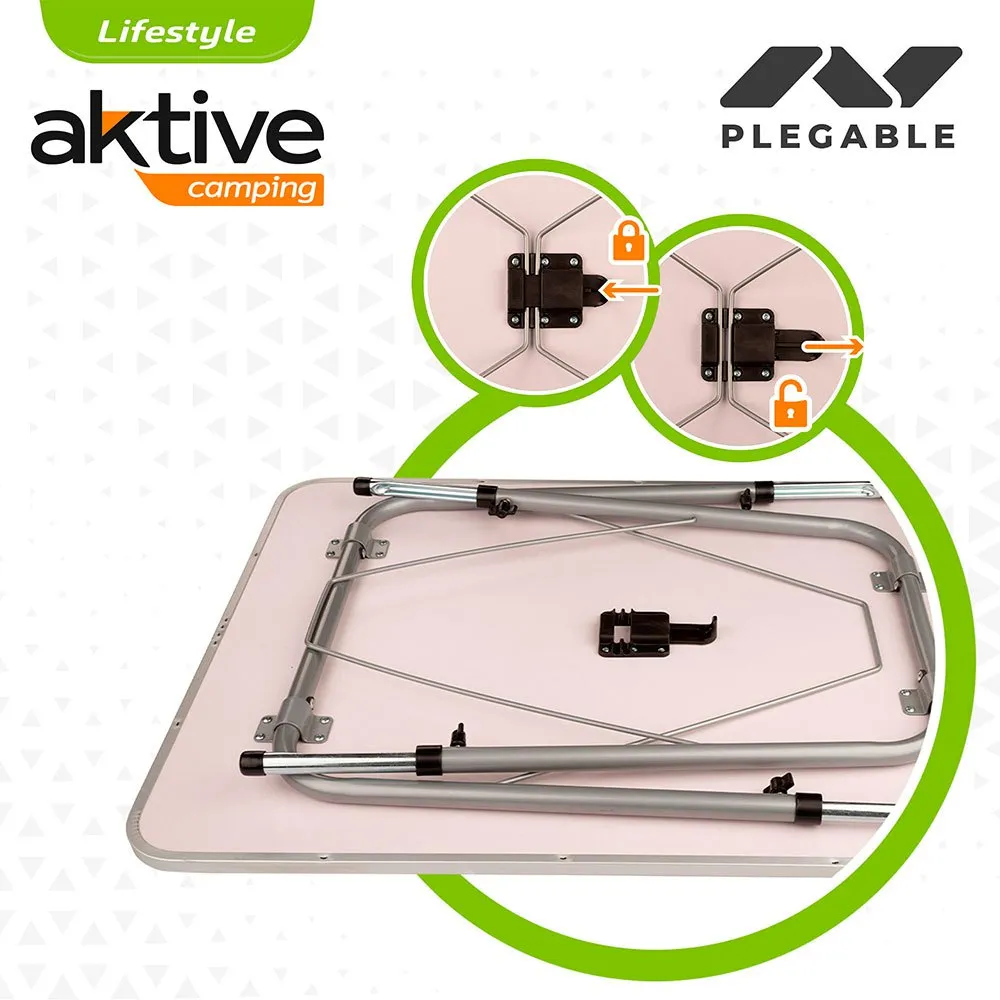 Aktive Klapptisch Höhenverstellbar 80x60x 50-69 Cm unisex, White, One Size Aktive Klapptisch Höhenverstellbar 80x60x 50-69 Cm unisex, White, One Size