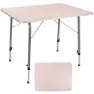 Aktive Klapptisch Höhenverstellbar 80x60x 50-69 Cm, White, One Size
