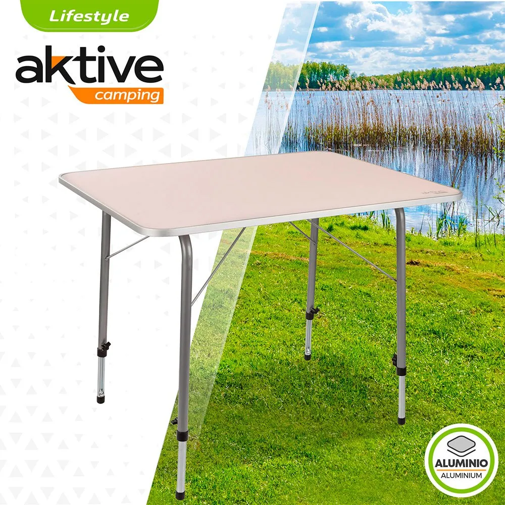 Aktive Klapptisch Höhenverstellbar 80x60x 50-69 Cm, White, One Size Aktive Klapptisch Höhenverstellbar 80x60x 50-69 Cm, White, One Size