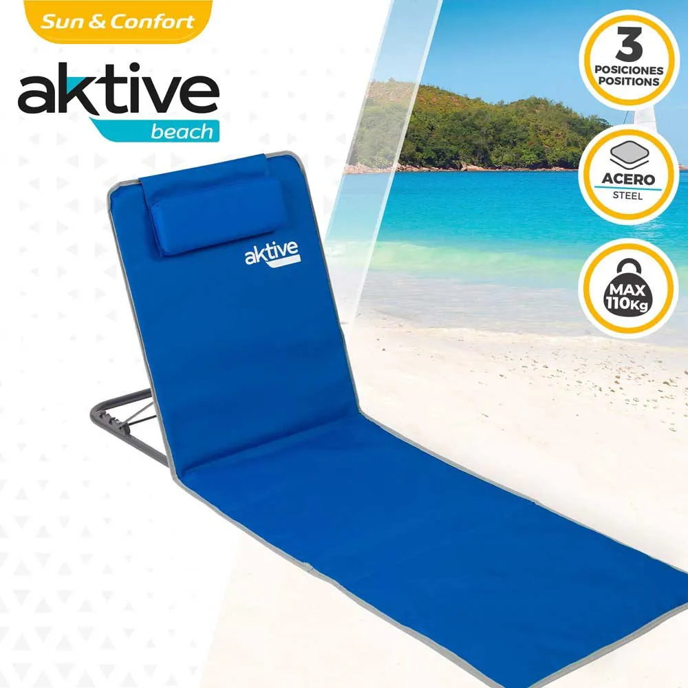 Aktive Liege-strandmatte unisex, Blue, 48 x 130.5 x 43.5cm Aktive Liege-strandmatte unisex, Blue, 48 x 130.5 x 43.5cm