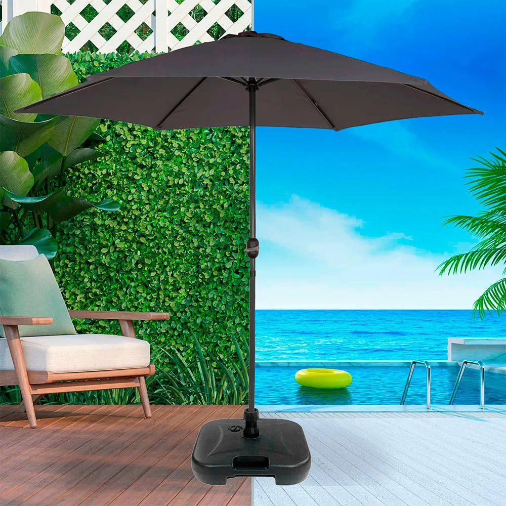Aktive Nachfüllbarer Regenschirmständer Aus Kunststoff 19kg, Black, 44.5 x 44.5 x 12.5cm Aktive Nachfüllbarer Regenschirmständer Aus Kunststoff 19kg, Black, 44.5 x 44.5 x 12.5cm
