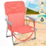Aktive Niedriger Klappstrandstuhl Aus Aluminium unisex, Coral, One Size