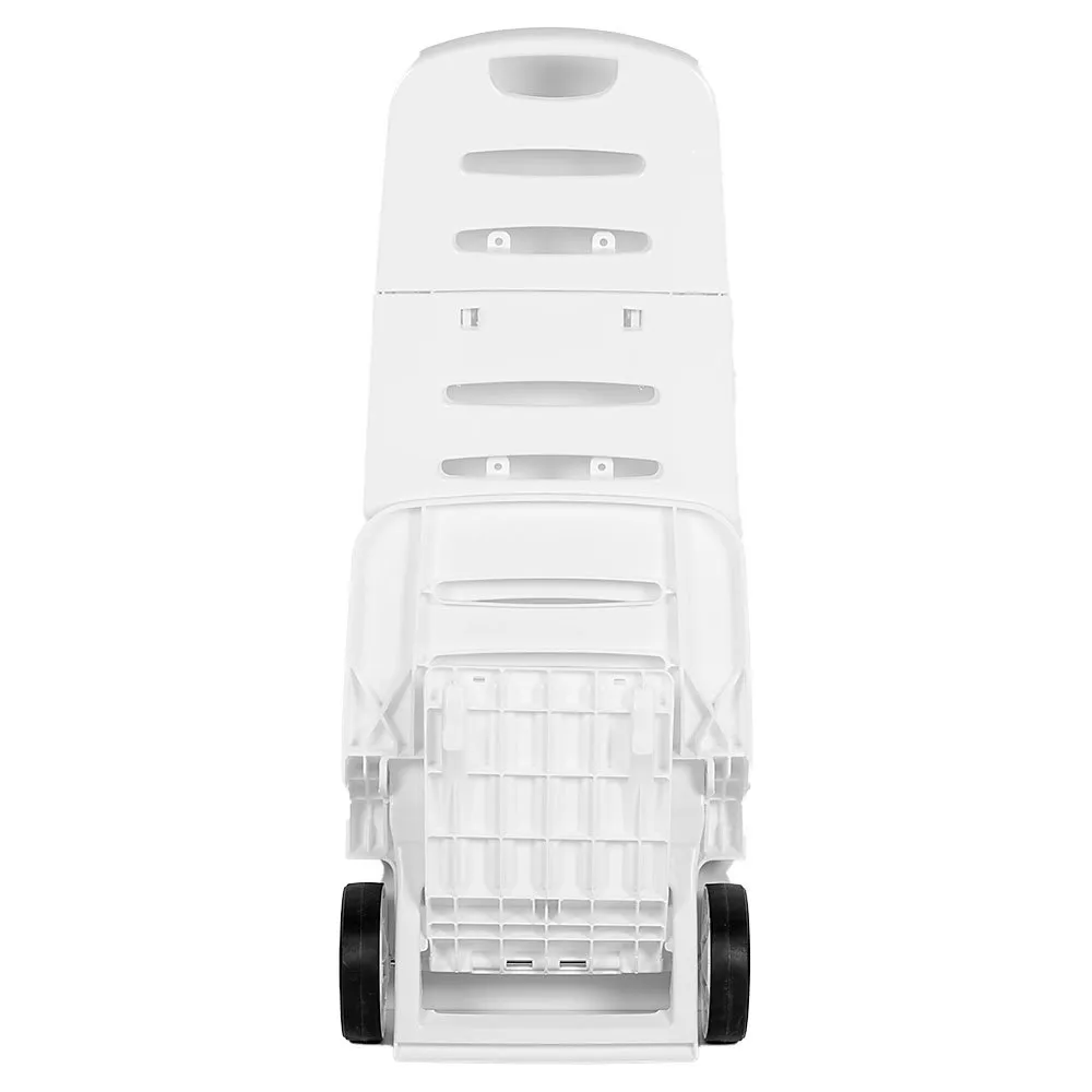 Aktive Niedriger Klappstuhl Aus Aluminium Mit Rollen, White / grey, 101 x 41 x 42cm Aktive Niedriger Klappstuhl Aus Aluminium Mit Rollen, White / grey, 101 x 41 x 42cm