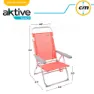 Aktive Niedriger Strandliegestuhl Aus Aluminium, Coral, One Size