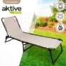 Aktive Polyester Sonnenliegen 59x190x30 Cm, Cream, One Size