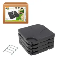 Aktive Quadratischer Nachfüllbarer Sonnenschirmständer 4 Stücke Aktive Quadratischer Nachfüllbarer Sonnenschirmständer 4 Stücke