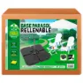 Aktive Quadratischer Nachfüllbarer Sonnenschirmständer 4 Stücke, Black, One Size