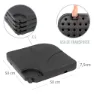 Aktive Quadratischer Nachfüllbarer Sonnenschirmständer 4 Stücke unisex, Black, One Size