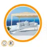 Aktive Quadratischer Pavillon 300x300x240 Cm, Beige, One Size