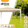 Aktive Quadratischer Pavillon 300x300x240 Cm, Beige, One Size