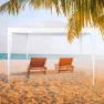 Aktive Quadratischer Pavillon Aus Kunststoff 300x300x250 Cm, White, One Size