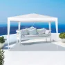 Aktive Quadratischer Pavillon Aus Kunststoff 300x300x250 Cm, White, One Size