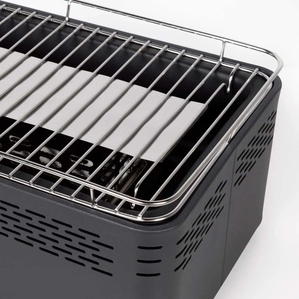 Aktive Rauchfreier Rechteckiger Grill, Black, 42 x 23cm Aktive Rauchfreier Rechteckiger Grill, Black, 42 x 23cm