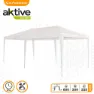Aktive Rechteckiger Pavillon Aus Kunststoff 300x600x255 Cm, White, One Size
