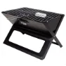 Aktive Rechteckiger Tragbarer Klappgrill, Black, 45 x 30cm