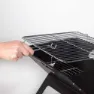 Aktive Rechteckiger Tragbarer Klappgrill, Black, 45 x 30cm