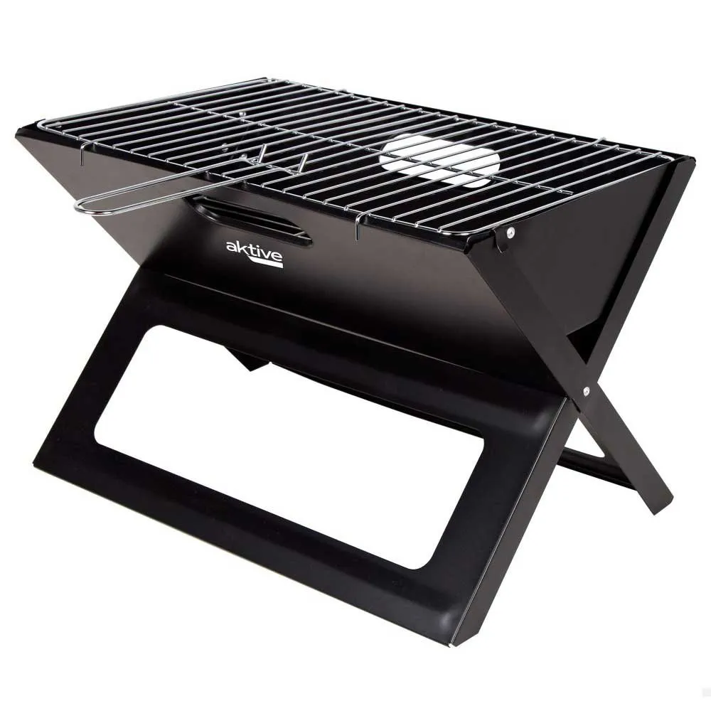 Aktive Rechteckiger Tragbarer Klappgrill, Black, 45 x 30cm Aktive Rechteckiger Tragbarer Klappgrill, Black, 45 x 30cm