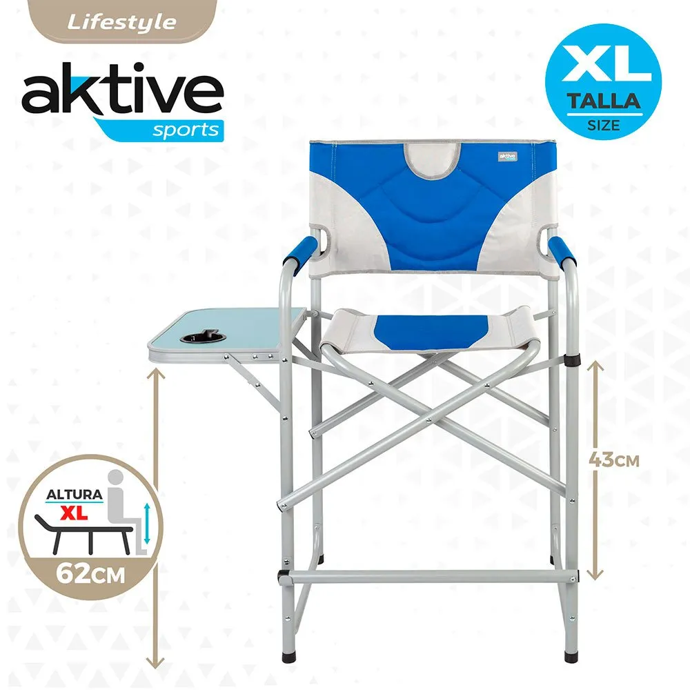 Aktive Regiestuhl Xl, Blue / white, 60 x 57 x 103cm Aktive Regiestuhl Xl, Blue / white, 60 x 57 x 103cm