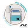 Aktive Regiestuhl Xl unisex, Blue / white, 60 x 57 x 103cm