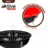 Aktive Runder Holzkohlegrill 36 Cm, Black, One Size