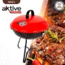 Aktive Runder Holzkohlegrill 36 Cm unisex, Black, One Size