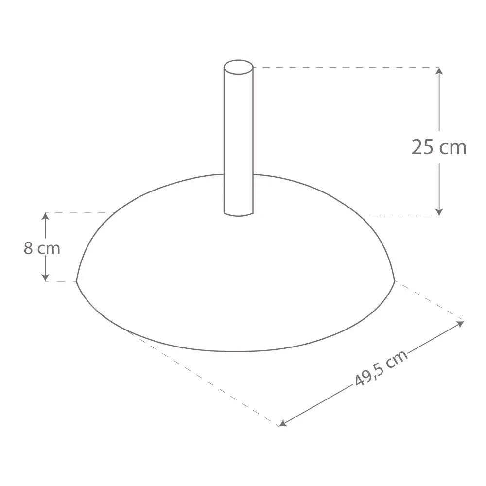 Aktive Runder Sonnenschirmständer Aus Beton 35-48 Mm Aktive Runder Sonnenschirmständer Aus Beton 35-48 Mm