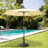 Aktive Sechseckiger Sonnenschirm 250 Cm, Beige, One Size