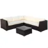 Aktive Sofa Mit Tisch, White / black, One Size