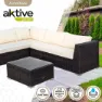 Aktive Sofa Mit Tisch, White / black, One Size