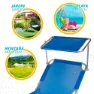 Aktive Sonnenliegen 188x58x30 Cm unisex, Blue, One Size