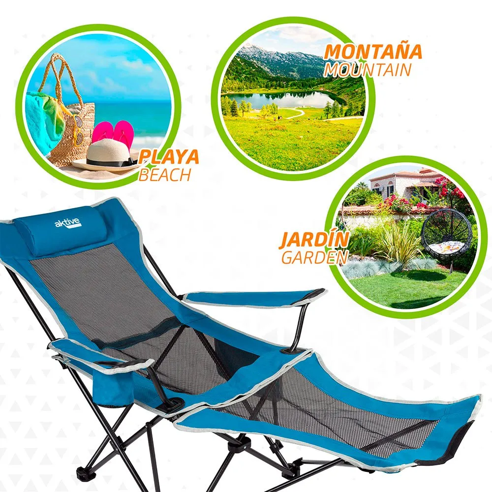 Aktive Sonnenliegen 62x168x95 Cm, Black, One Size Aktive Sonnenliegen 62x168x95 Cm, Black, One Size