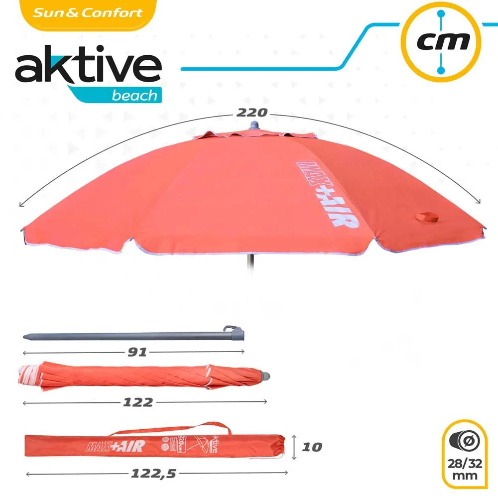 Aktive Sonnenschirm D220 Uv50, Coral, One Size Aktive Sonnenschirm D220 Uv50, Coral, One Size