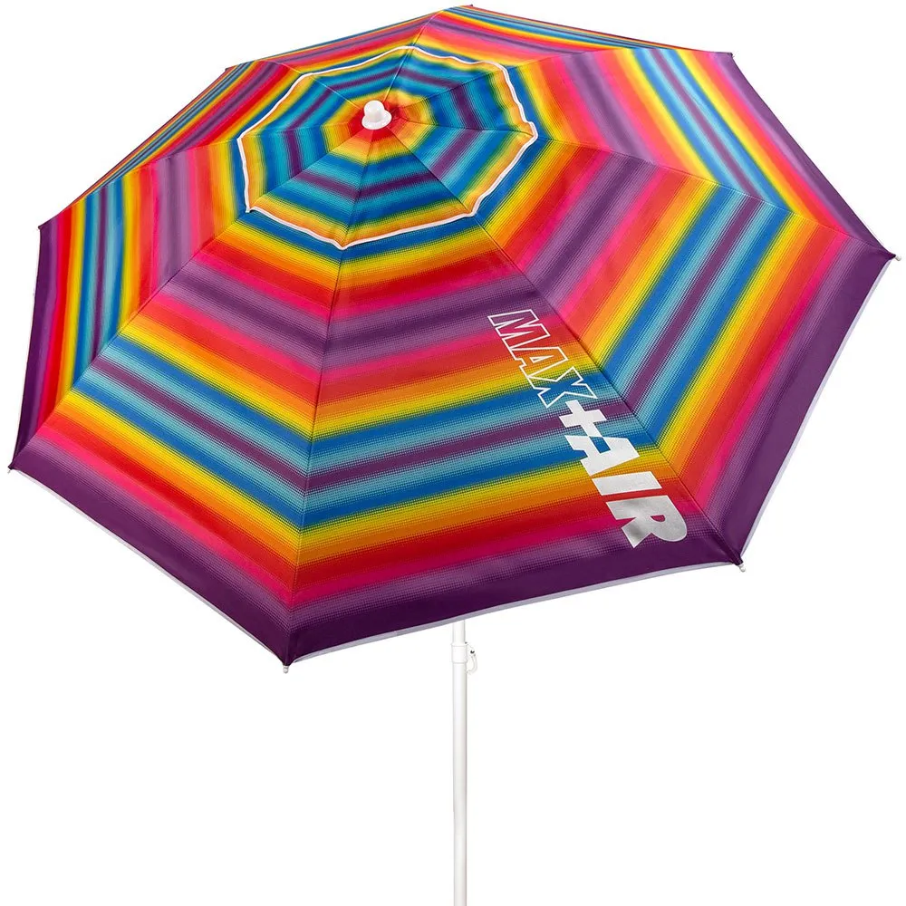 Aktive Sonnenschirm Mit Belüftung Und Uv50-schutz 200 Cm, Multicolor stripes, One Size Aktive Sonnenschirm Mit Belüftung Und Uv50-schutz 200 Cm, Multicolor stripes, One Size