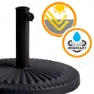 Aktive Sonnenschirm Mit Rundem Sockel Aus Polyresin 38-48 Mm, Black, 49 x 33cm