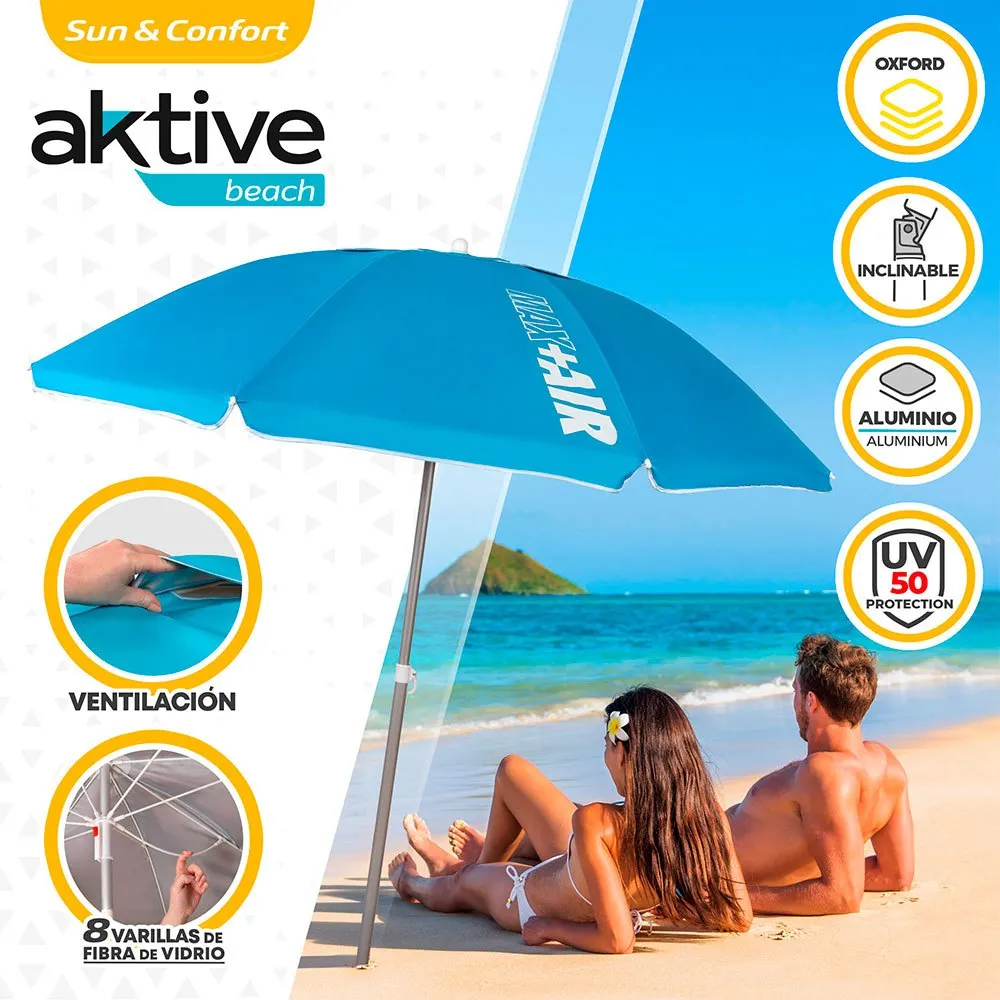 Aktive Sonnenschirm Mit Uv50-schutz 200 Cm, Blue, One Size Aktive Sonnenschirm Mit Uv50-schutz 200 Cm, Blue, One Size